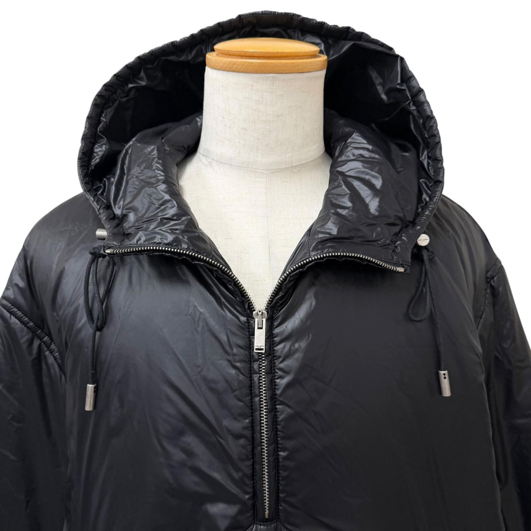 Excellent SAINT LAURENT PARIS hoodie Cassandra Padded Anorak black