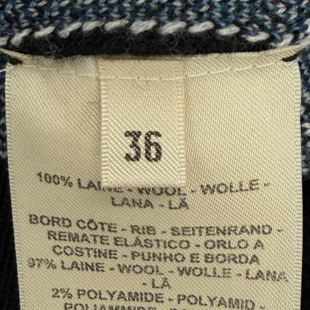 Excellent HERMES cardigan MORS A JOUET V neck black wool Women IT 36 4H2726DD