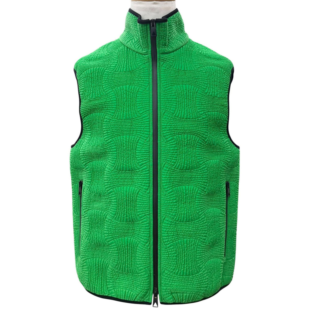 Excellent BOTTEGAVENETA Best Double zip-up vest green Nylon mens S 708331