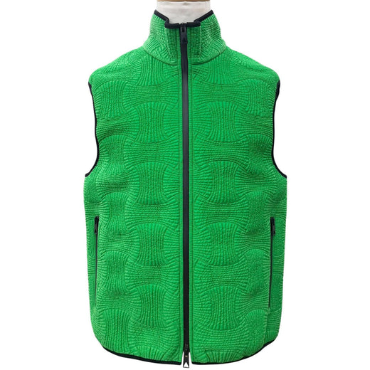 Excellent BOTTEGAVENETA Best Double zip-up vest green Nylon mens S 708331