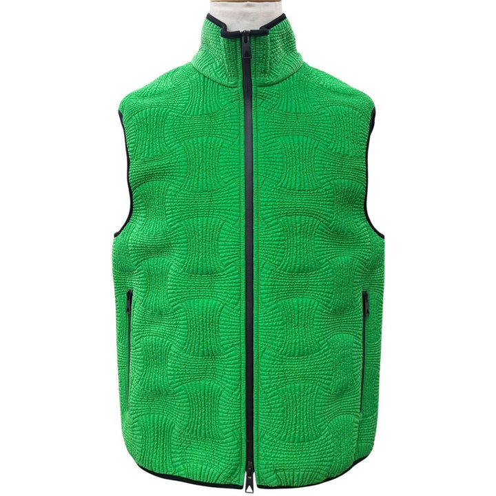 Excellent BOTTEGAVENETA Best Double zip-up vest green Nylon mens S 708331