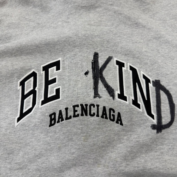 Excellent BALENCIAGA hoodie ROUNT HOODIE Damage processing