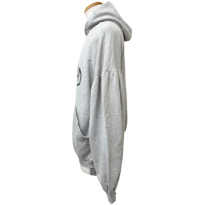 Excellent BALENCIAGA hoodie ROUNT HOODIE Damage processing
