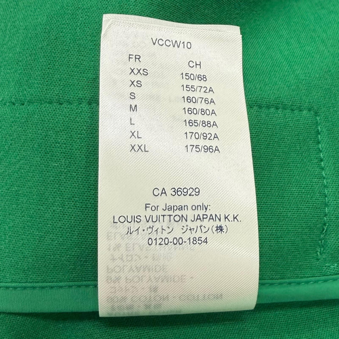 Excellent LOUIS VUITTON hoodie LV Stamp Monogram Zip Up green cotton Women XS
