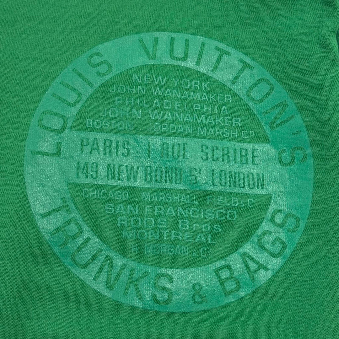 Excellent LOUIS VUITTON hoodie LV Stamp Monogram Zip Up green cotton Women XS