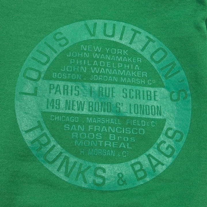 Excellent LOUIS VUITTON hoodie LV Stamp Monogram Zip Up green cotton Women XS