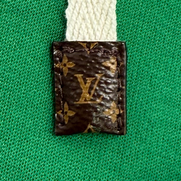 Excellent LOUIS VUITTON hoodie LV Stamp Monogram Zip Up green cotton Women XS
