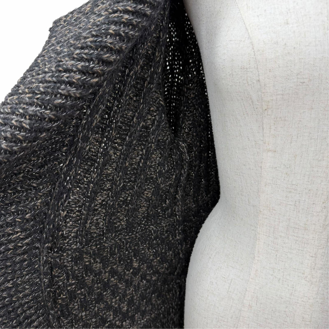 Great CHANEL cardigan Mohair blend COCO Mark mixed knit cashmere 40 09A P36596