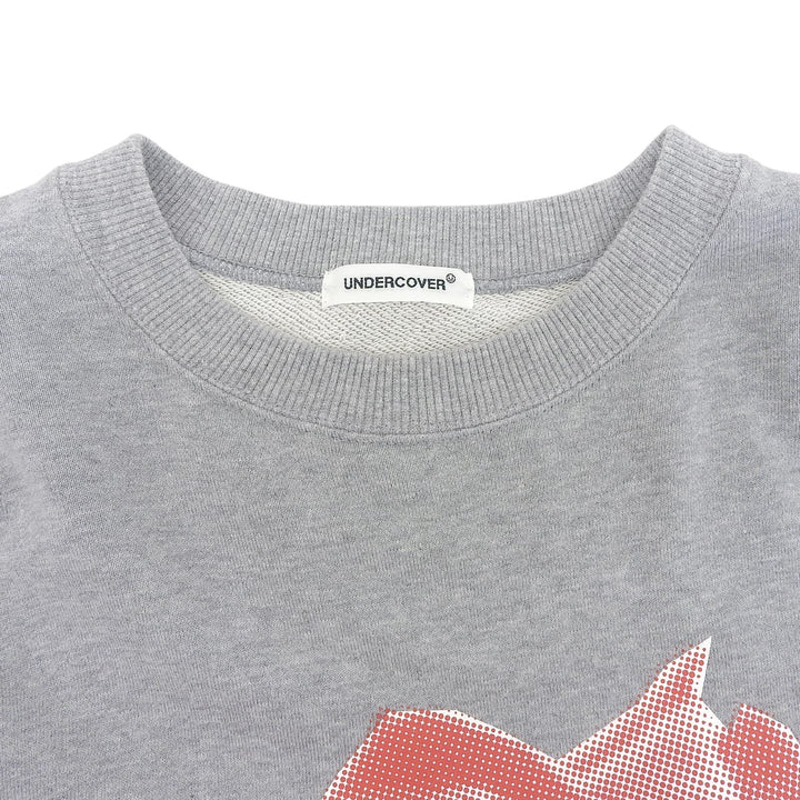 Excellent UNDERCOVER sweat ROSE BUG Crewneck gray cotton mens 4 UP1D4803