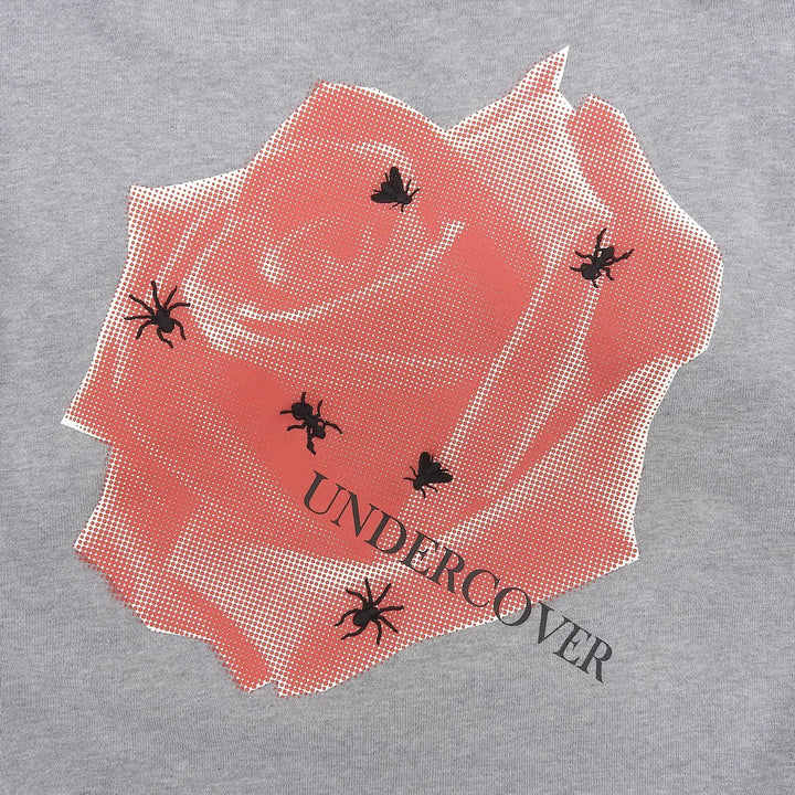 Excellent UNDERCOVER sweat ROSE BUG Crewneck gray cotton mens 4 UP1D4803