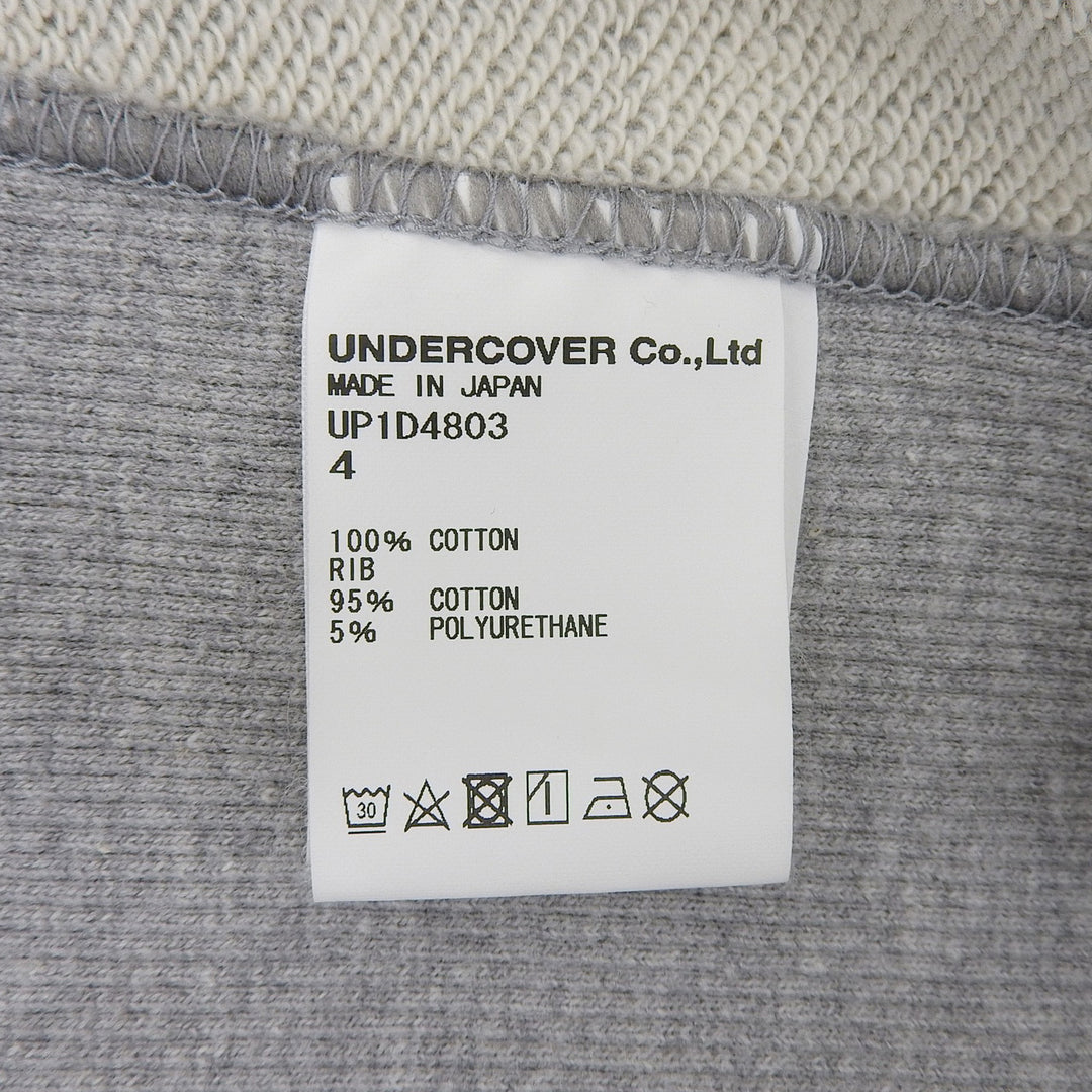 Excellent UNDERCOVER sweat ROSE BUG Crewneck gray cotton mens 4 UP1D4803