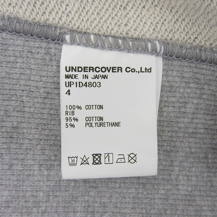 Excellent UNDERCOVER sweat ROSE BUG Crewneck gray cotton mens 4 UP1D4803