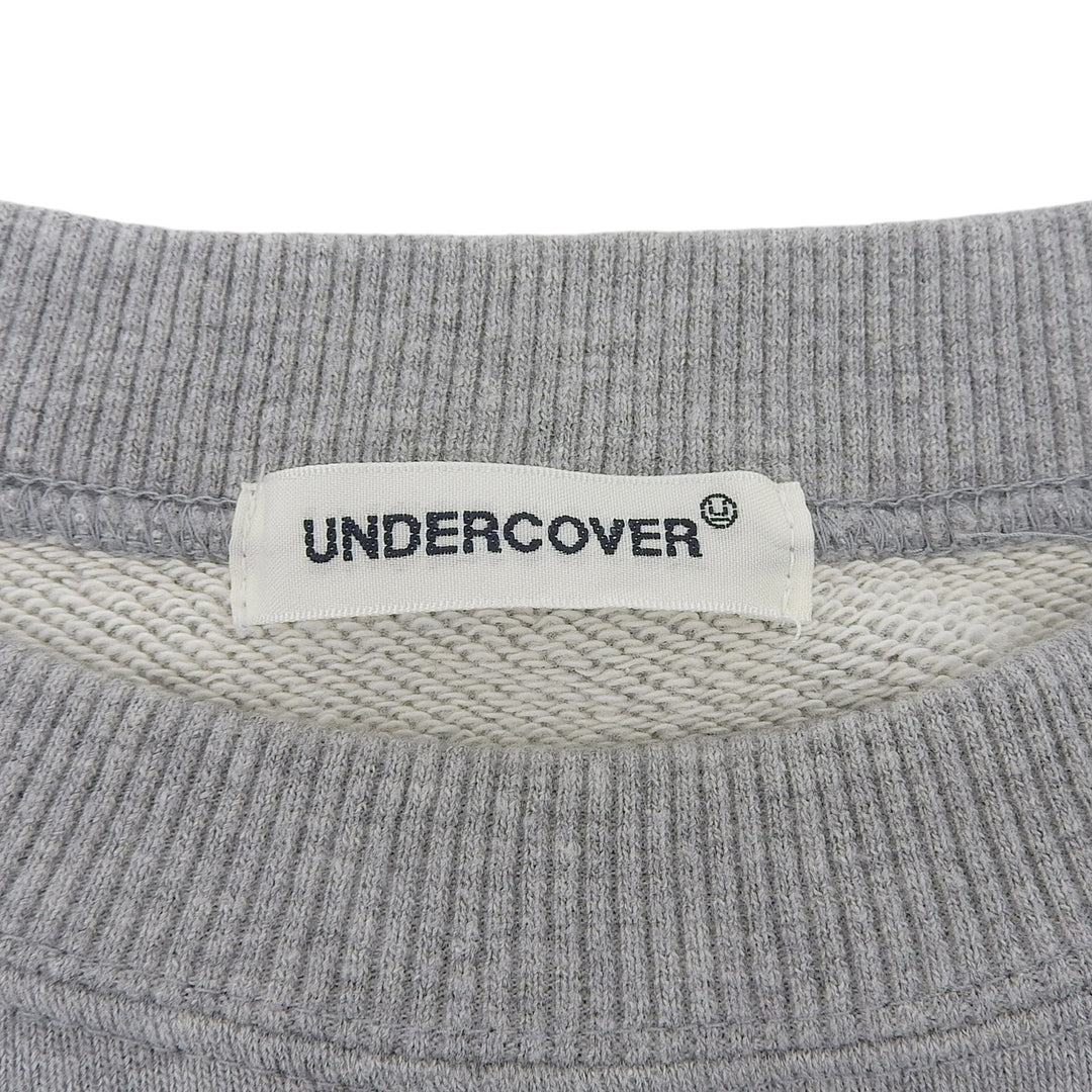 Excellent UNDERCOVER sweat ROSE BUG Crewneck gray cotton mens 4 UP1D4803