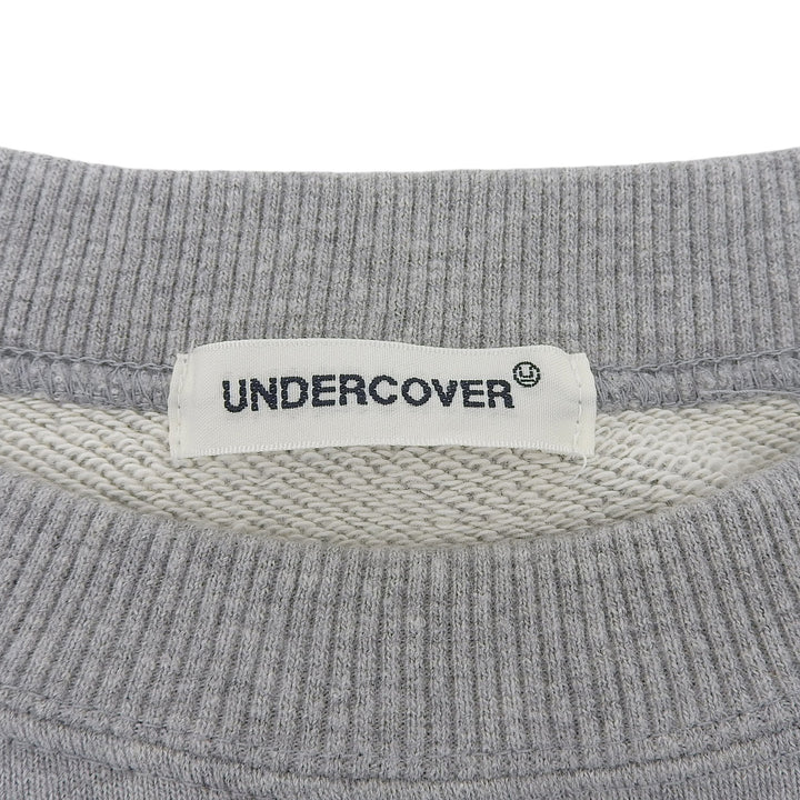 Excellent UNDERCOVER sweat ROSE BUG Crewneck gray cotton mens 4 UP1D4803