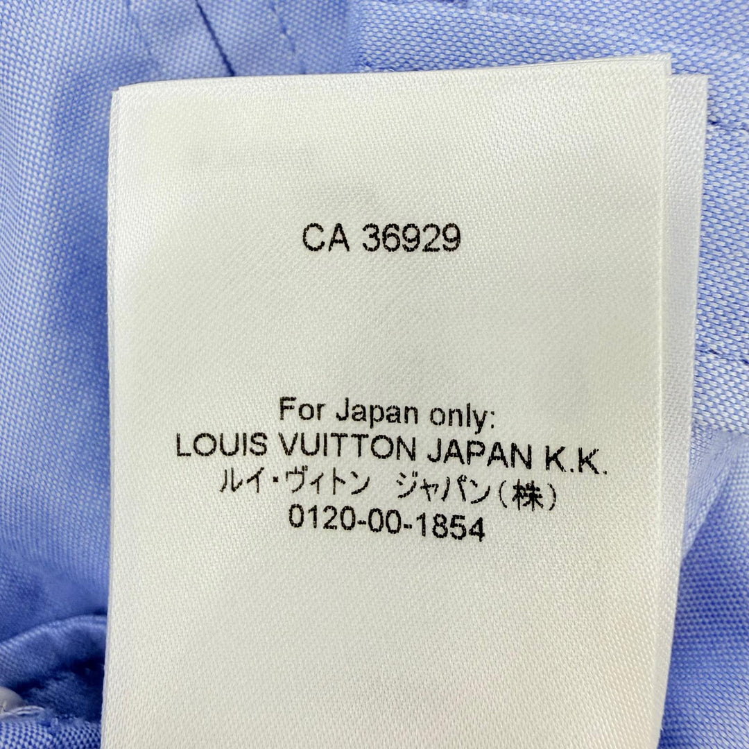 Excellent LOUIS VUITTON Pants LV logo embroidery Light blue cotton Women 34