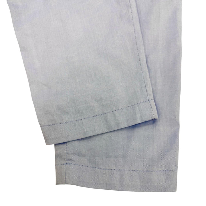 Excellent LOUIS VUITTON Pants LV logo embroidery Light blue cotton Women 34