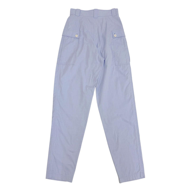 Excellent LOUIS VUITTON Pants LV logo embroidery Light blue cotton Women 34