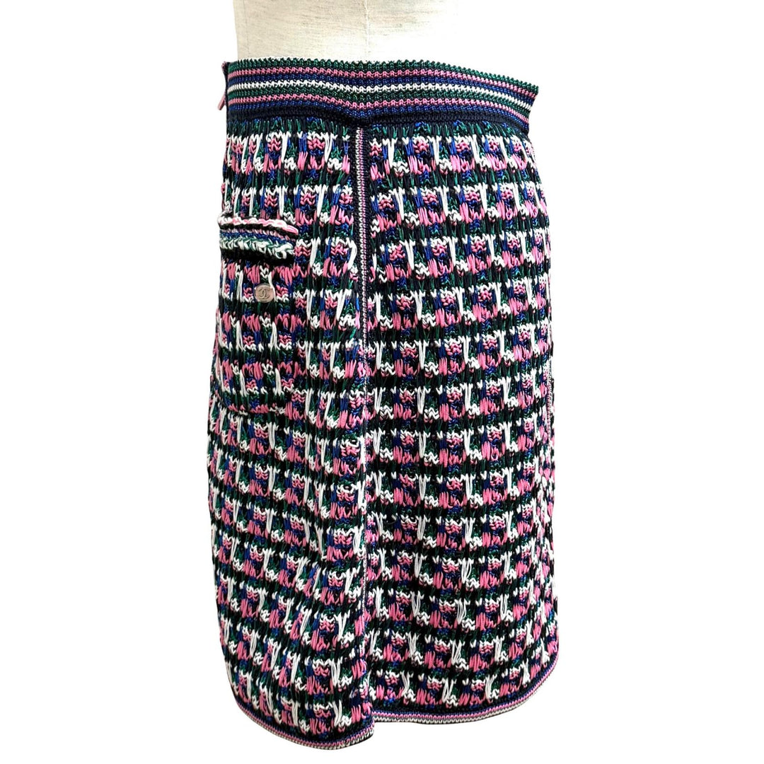 Excellent CHANEL skirt Multi cotton Women 38 17S P56617K07412