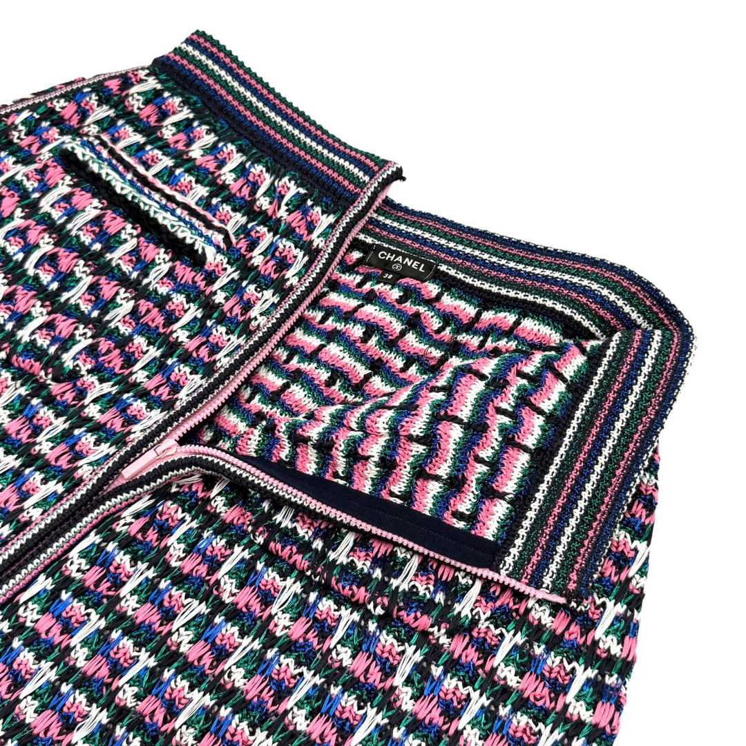 Excellent CHANEL skirt Multi cotton Women 38 17S P56617K07412