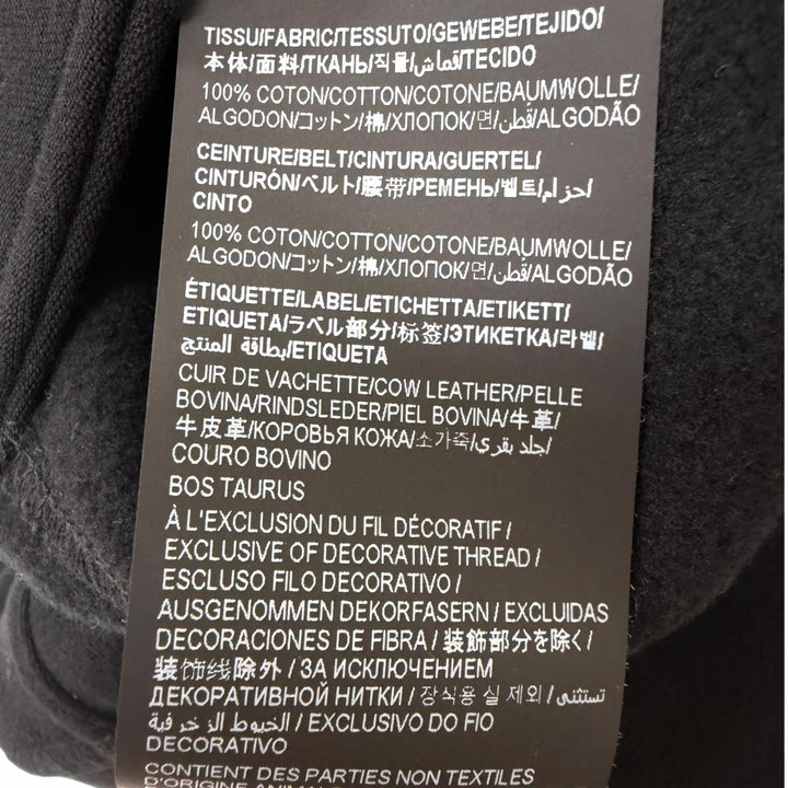 Great SAINT LAURENT Pants YSL logo embroidered sweatshirt black