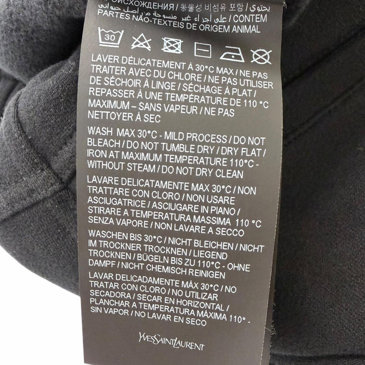 Great SAINT LAURENT Pants YSL logo embroidered sweatshirt black