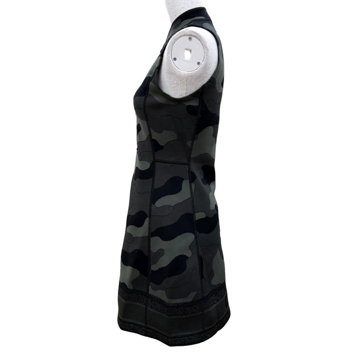 Excellent Christian Dior one piece camouflage khaki Nylon Women 38 041R82A2991