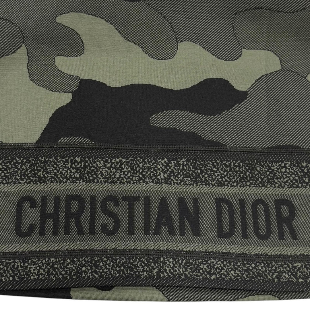 Excellent Christian Dior one piece camouflage khaki Nylon Women 38 041R82A2991