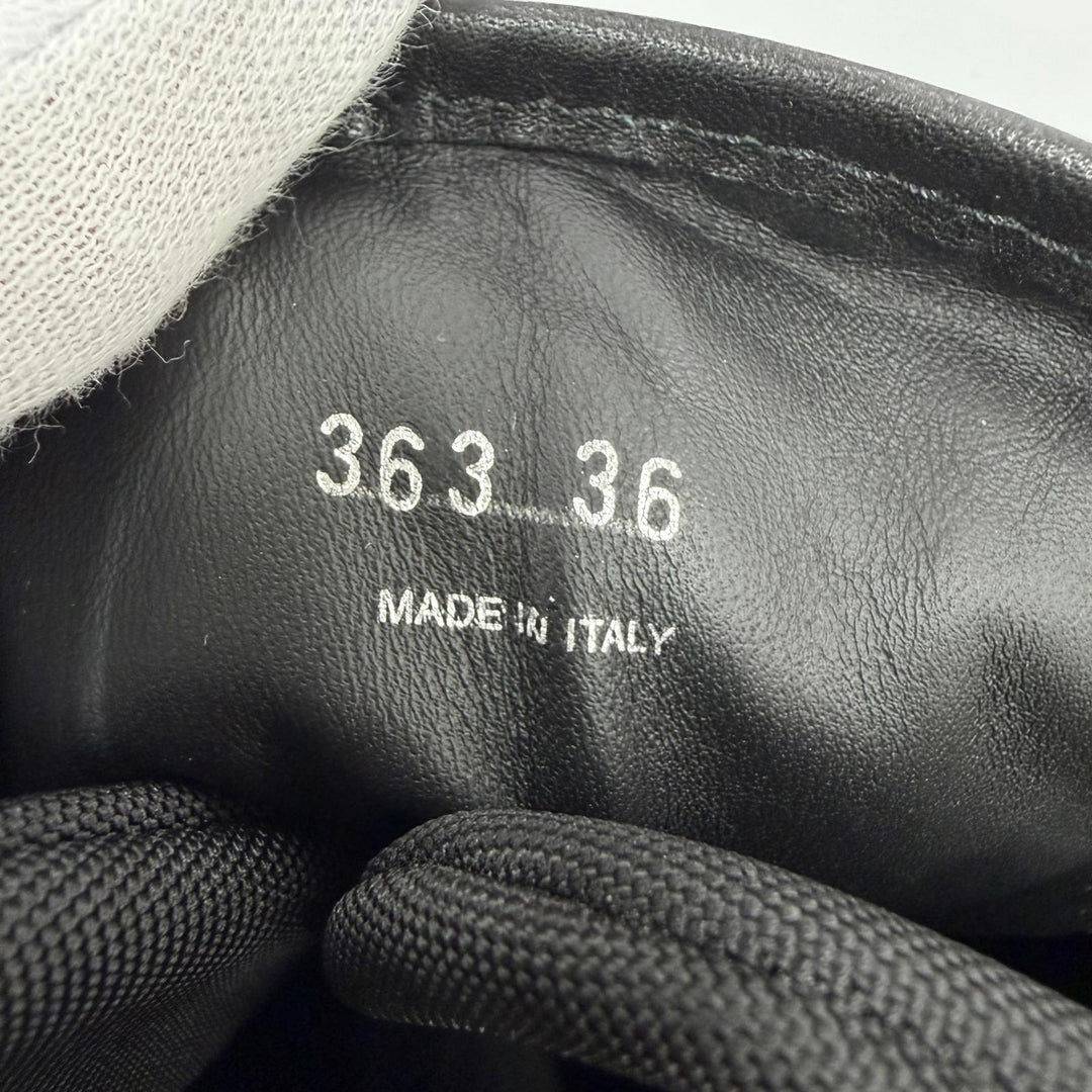 Pristine PRADA short boots monolith Logo lace-up boots black Women 36 1U363M
