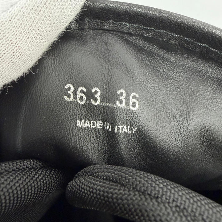 Pristine PRADA short boots monolith Logo lace-up boots black Women 36 1U363M
