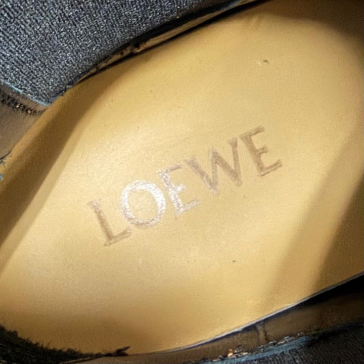 Excellent LOEWE short boots chelsea boots side gore boots Brown leather Women 35