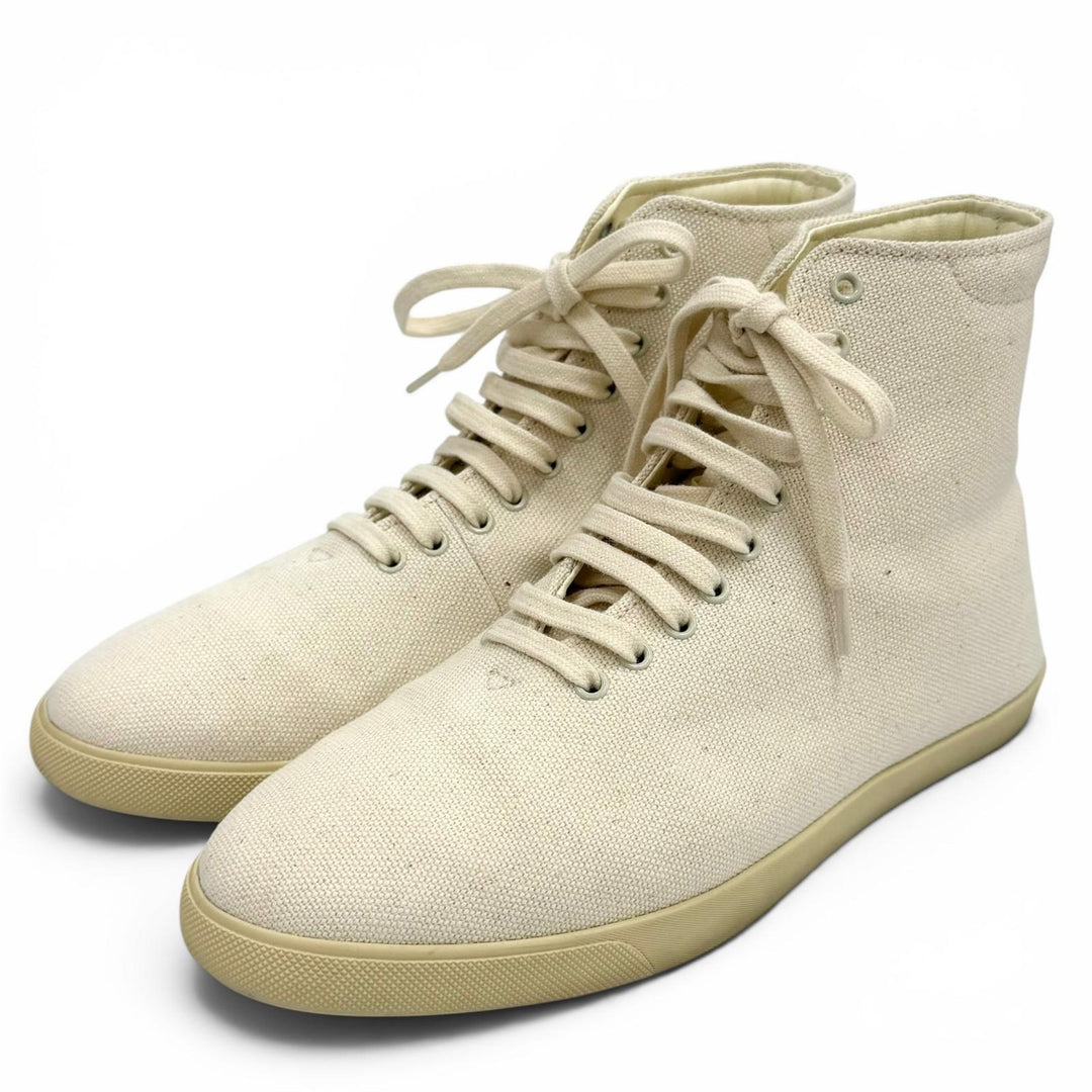 Great THE ROW High cut sneakers SAM HIGH-TOP Lace-up canvas 36.5 F1436-V20