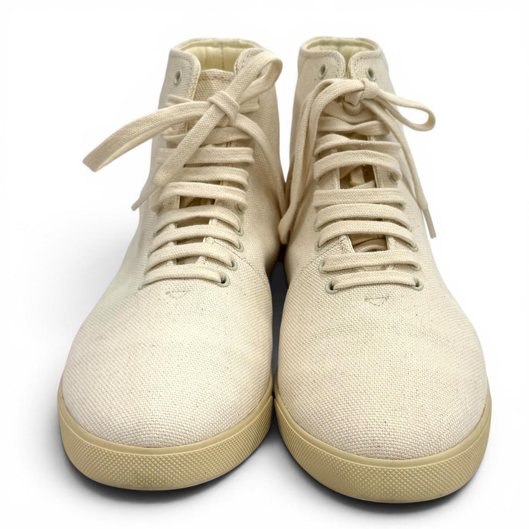Great THE ROW High cut sneakers SAM HIGH-TOP Lace-up canvas 36.5 F1436-V20