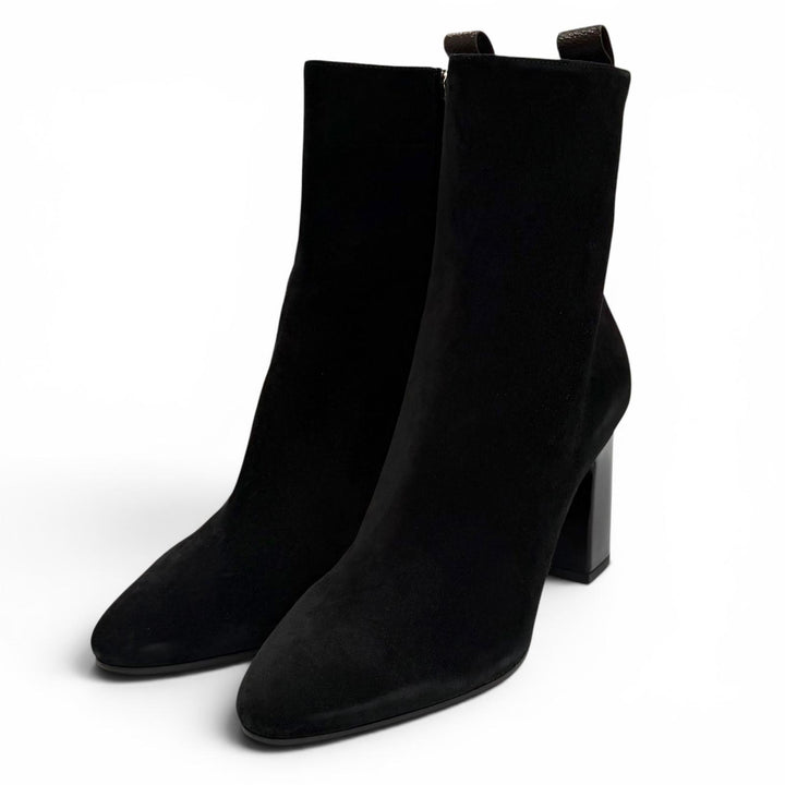 Pristine LOUIS VUITTON Ankle boots Donna Line black Suede leather Women 38