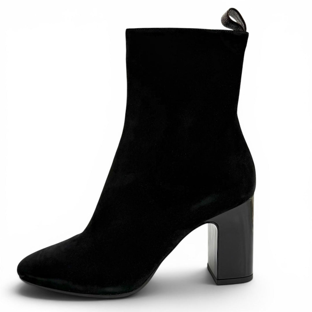 Pristine LOUIS VUITTON Ankle boots Donna Line black Suede leather Women 38