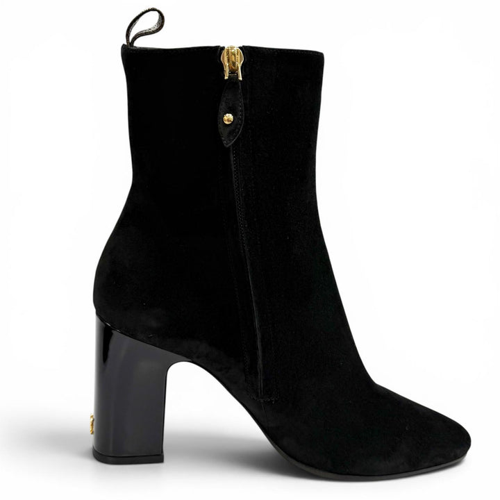 Pristine LOUIS VUITTON Ankle boots Donna Line black Suede leather Women 38