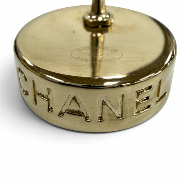 Excellent CHANEL Pierce COCO Mark logo included gold Women B25C