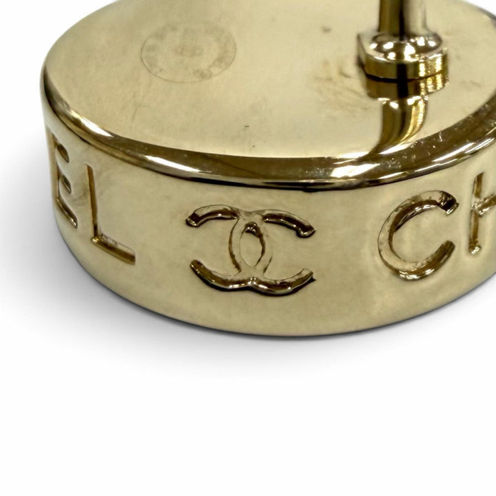 Excellent CHANEL Pierce COCO Mark logo included gold Women B25C