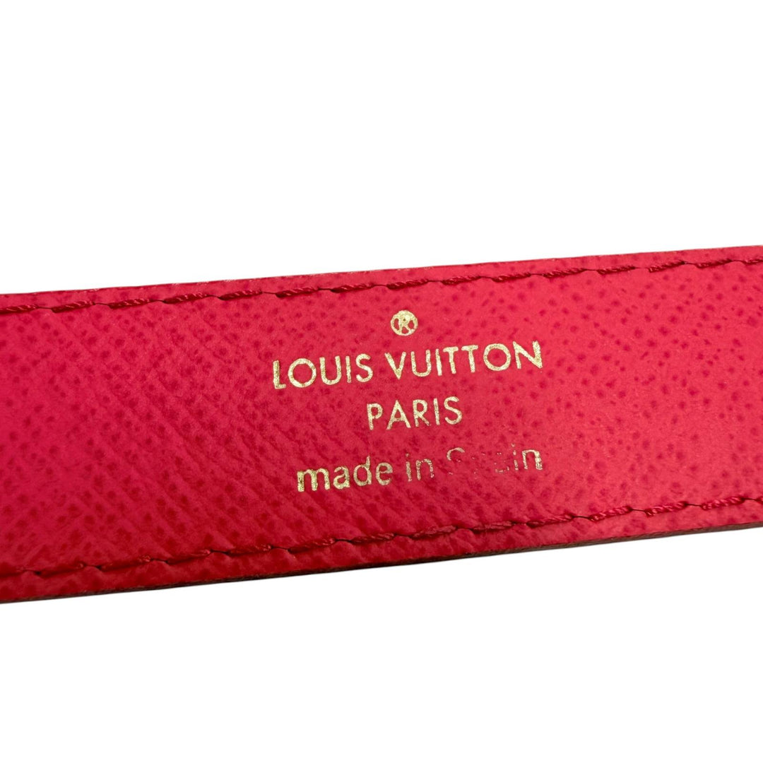 Great LOUIS VUITTON belt Saintur Monogram leather Women M9631W