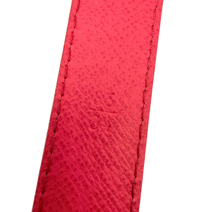 Great LOUIS VUITTON belt Saintur Monogram leather Women M9631W