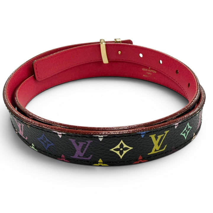 Great LOUIS VUITTON belt Saintur Monogram leather Women M9631W