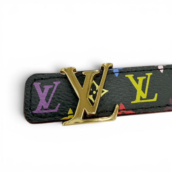 Great LOUIS VUITTON belt Saintur Monogram leather Women M9631W