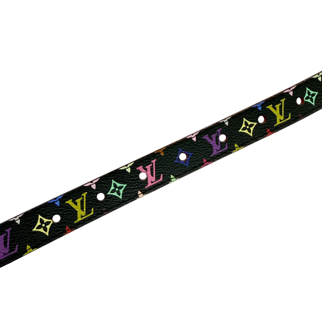 Great LOUIS VUITTON belt Saintur Monogram leather Women M9631W