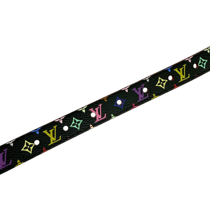 Great LOUIS VUITTON belt Saintur Monogram leather Women M9631W