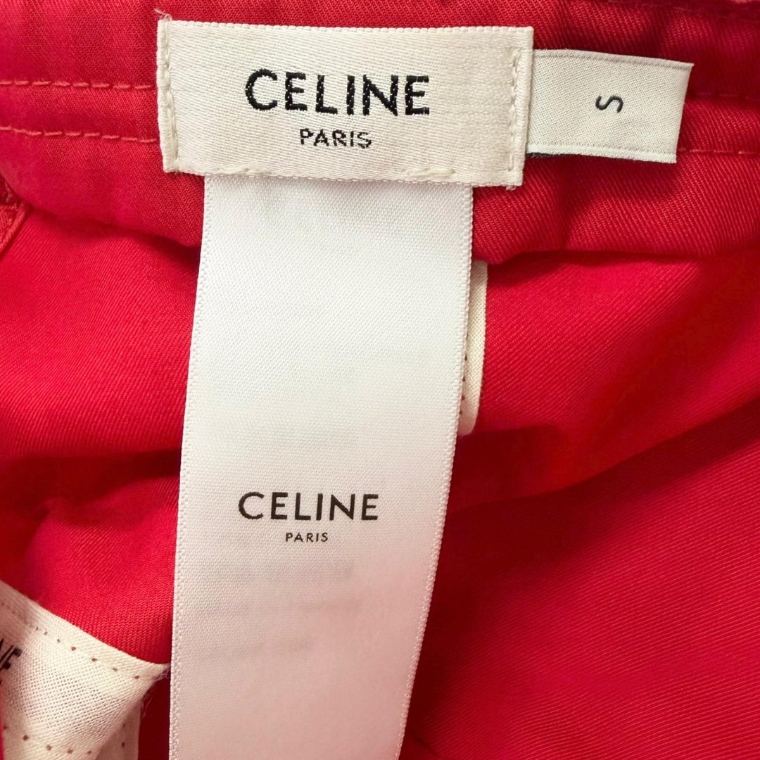 Great CELINE cap Snapback Baseball Red cotton mens 2AU5C969P