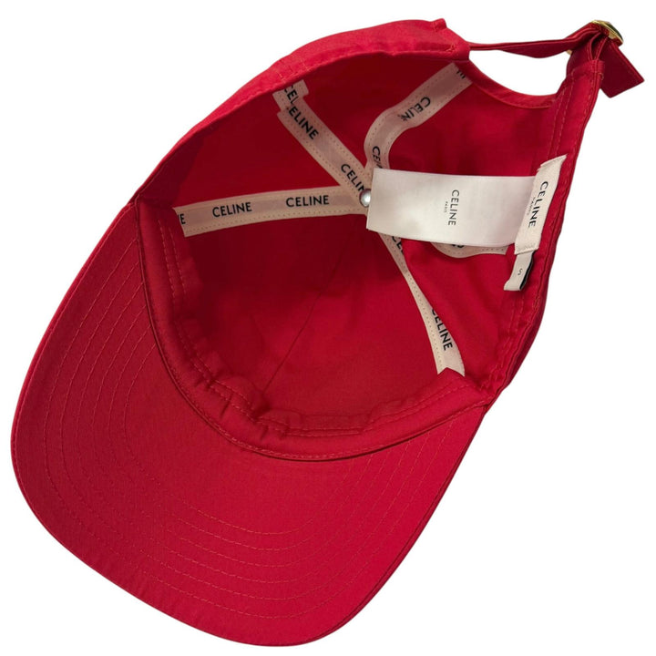 Great CELINE cap Snapback Baseball Red cotton mens 2AU5C969P