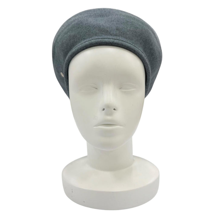 Excellent HERMES beret Saint-Honoré Clou de Selle Serie Metal cashmere Women 58