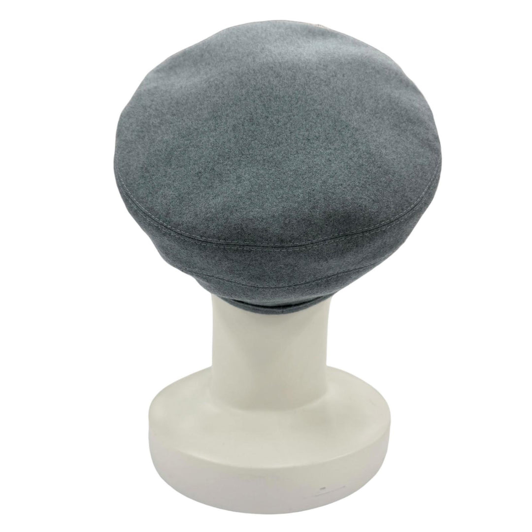 Excellent HERMES beret Saint-Honoré Clou de Selle Serie Metal cashmere Women 58
