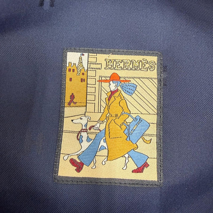 Excellent HERMES beret Saint-Honoré Clou de Selle Serie Metal cashmere Women 58