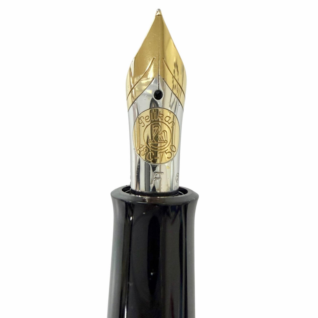 Great PERIKAN fountain pen Toledo Cap type black 18K mens M700