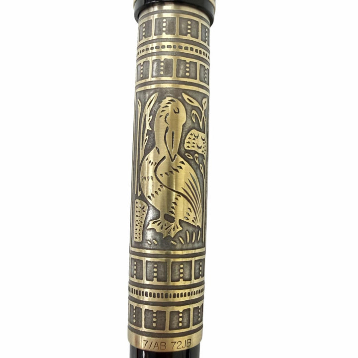Great PERIKAN fountain pen Toledo Cap type black 18K mens M700
